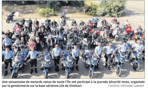 Trajectoires et maniabilité pour la journée sécurité moto
