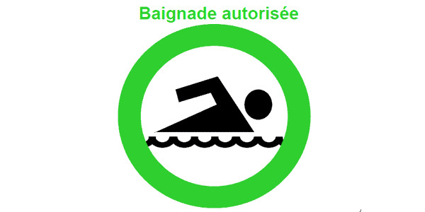 Baignade autorisée Baignade autorisée
