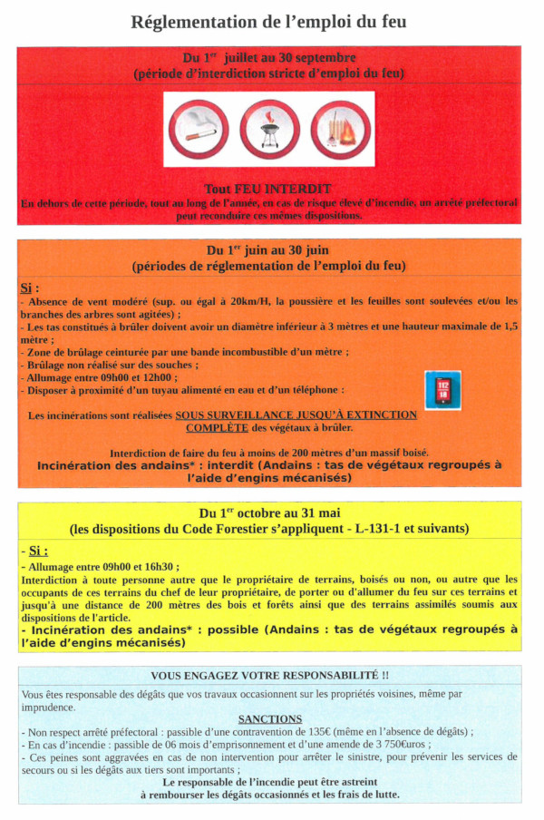 Brûlage des végétaux