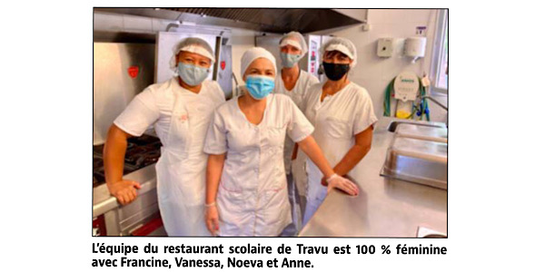 Étape chaleureuse entre cuisines et salle du restaurant scolaire de Ventiseri-Travu