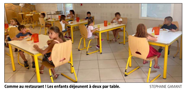 Étape chaleureuse entre cuisines et salle du restaurant scolaire de Ventiseri-Travu