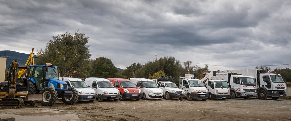 Le parc véhicules des Services Techniques