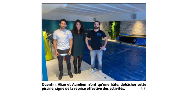 La jeune équipe de FitSwim Family encaisse les vagues