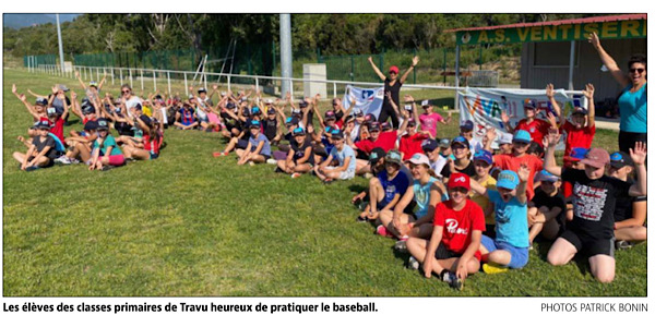 Le groupe scolaire de Travu est aussi l’école du baseball Le groupe scolaire de Travu est aussi l’école du baseball