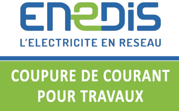 Coupure d'électricité pour travaux