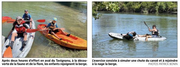 Le Tavignanu en kayak pour les élèves de l’école de Travu Le Tavignanu en kayak pour les élèves de l’école de Travu