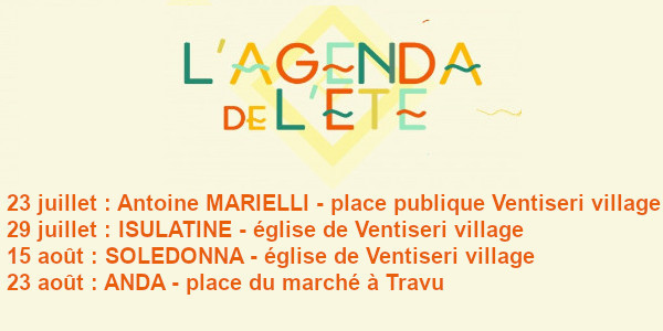 L'agenda de l'été