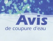 Avis de coupure d'eau Avis de coupure d'eau