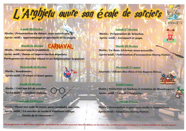 ALSH L'ARGHJETU : Hiver 2023 ALSH L'ARGHJETU : Hiver 2023