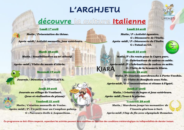 ALSH L'ARGHJETU : Printemps 2023 ALSH L'ARGHJETU : Printemps 2023