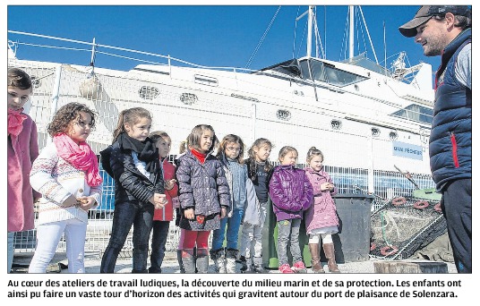 Les  jeunes élèves de Travu à la découverte de la mer