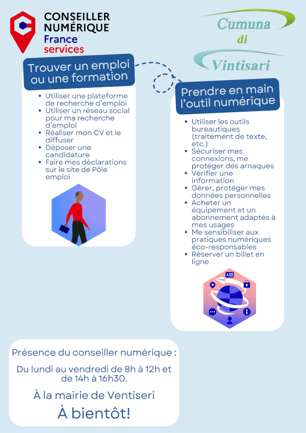 Un conseiller numérique pour devenir autonome avec le numérique