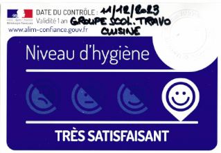 Le niveau d’hygiène de la cantine scolaire jugé très satisfaisant