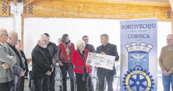 Le beau geste du Rotary de Porto Vecchio pour l'association Luci