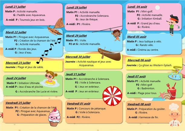 ALSH L'ARGHJETU : Eté 2025 ALSH L'ARGHJETU : Eté 2025