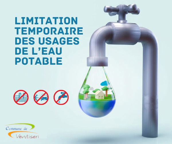 Arrêté municipal portant limitation des usages et des prélèvements d’eau sur le secteur de Pediquarciu