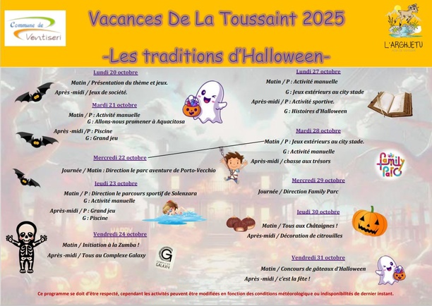 ALSH L'ARGHJETU : Toussaint 2025 ALSH L'ARGHJETU : Toussaint 2025