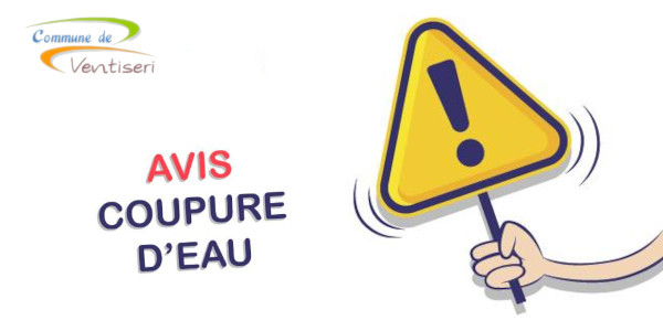 Avis de coupure d'eau