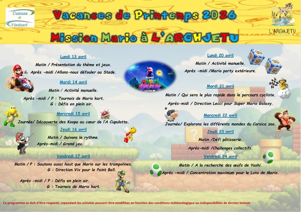 ALSH L'ARGHJETU : Printemps 2026 ALSH L'ARGHJETU : Printemps 2026