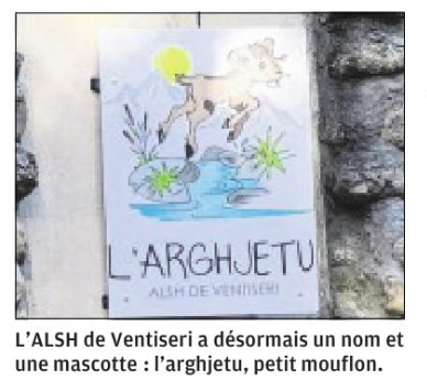 Anniversaire et baptême pour l'ALSH l'Arghjetu