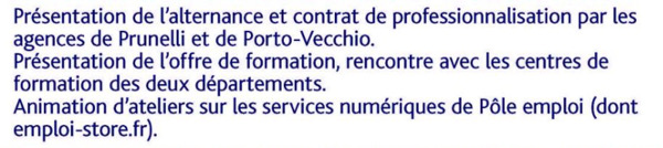 La semaine de l'emploi