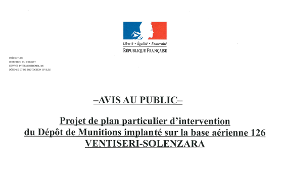 Avis au public