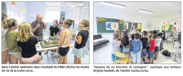 Hè passatu un bellu soffiu di lingua in a scola di u Travu Hè passatu un bellu soffiu di lingua in a scola di u Travu