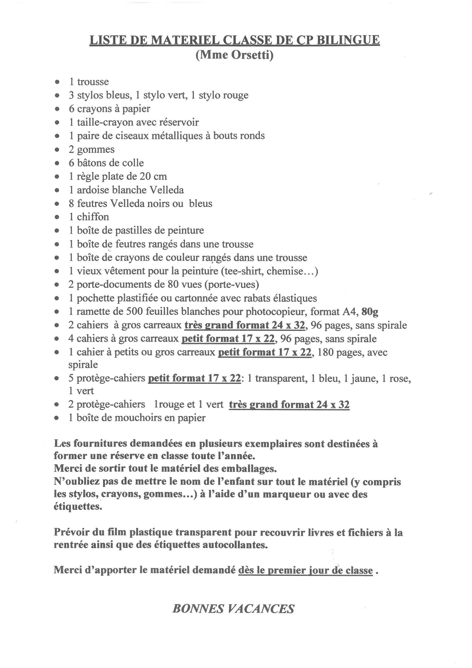 Rentrée scolaire 2018-2019