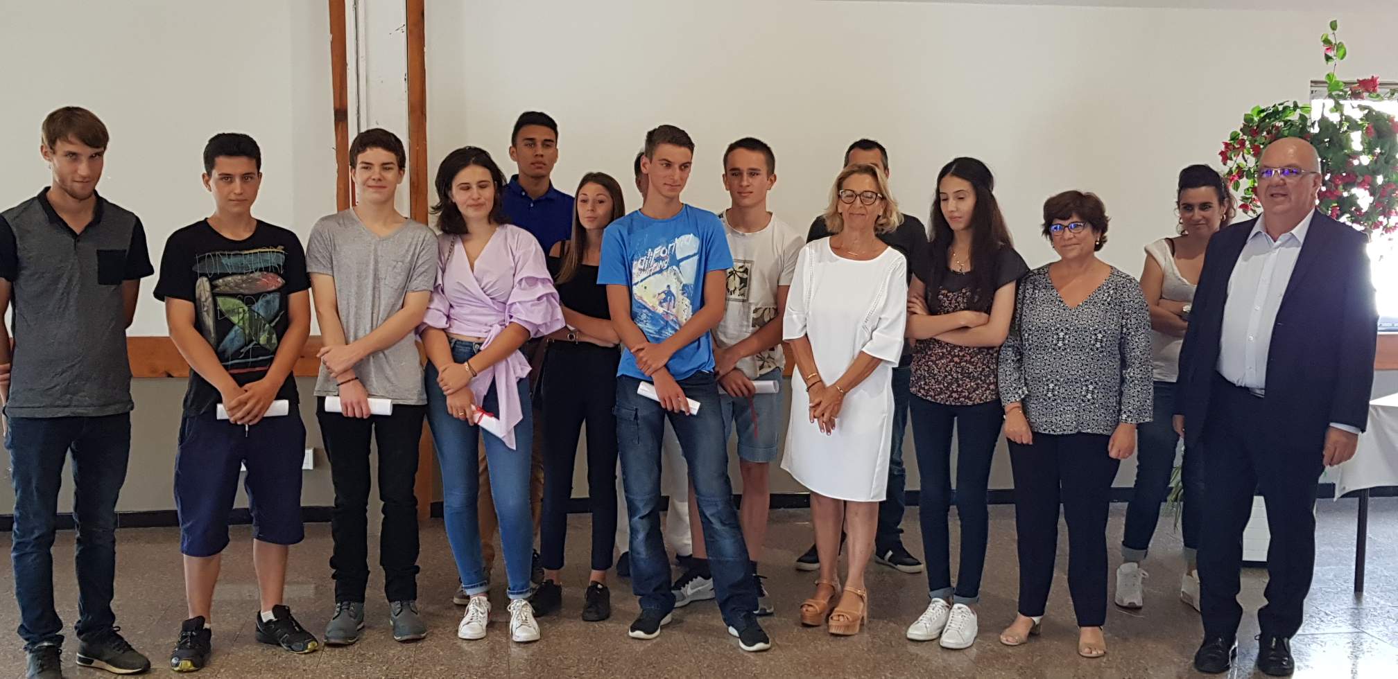Réception en l'honneur des bacheliers 2018