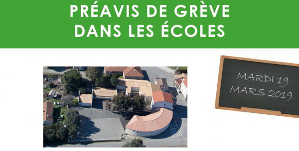 Grève des enseignants le 19 mars 2019