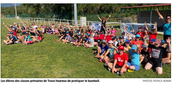 Le groupe scolaire de Travu est aussi l’école du baseball