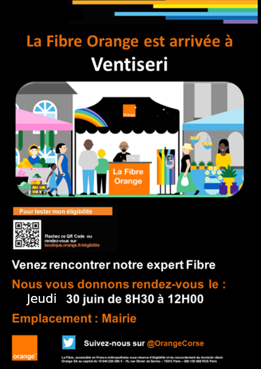 La fibre arrive à Ventiseri La fibre arrive à Ventiseri