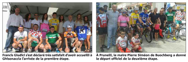 Véritable engouement pour le tour de Corse cycliste