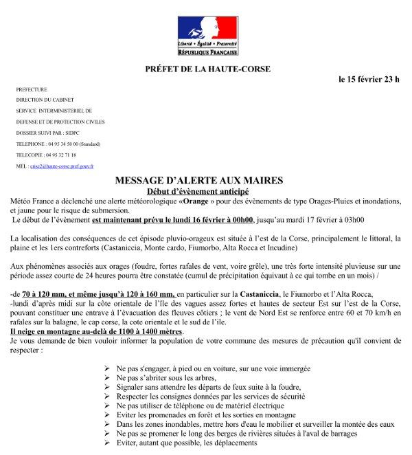 Alerte Météo