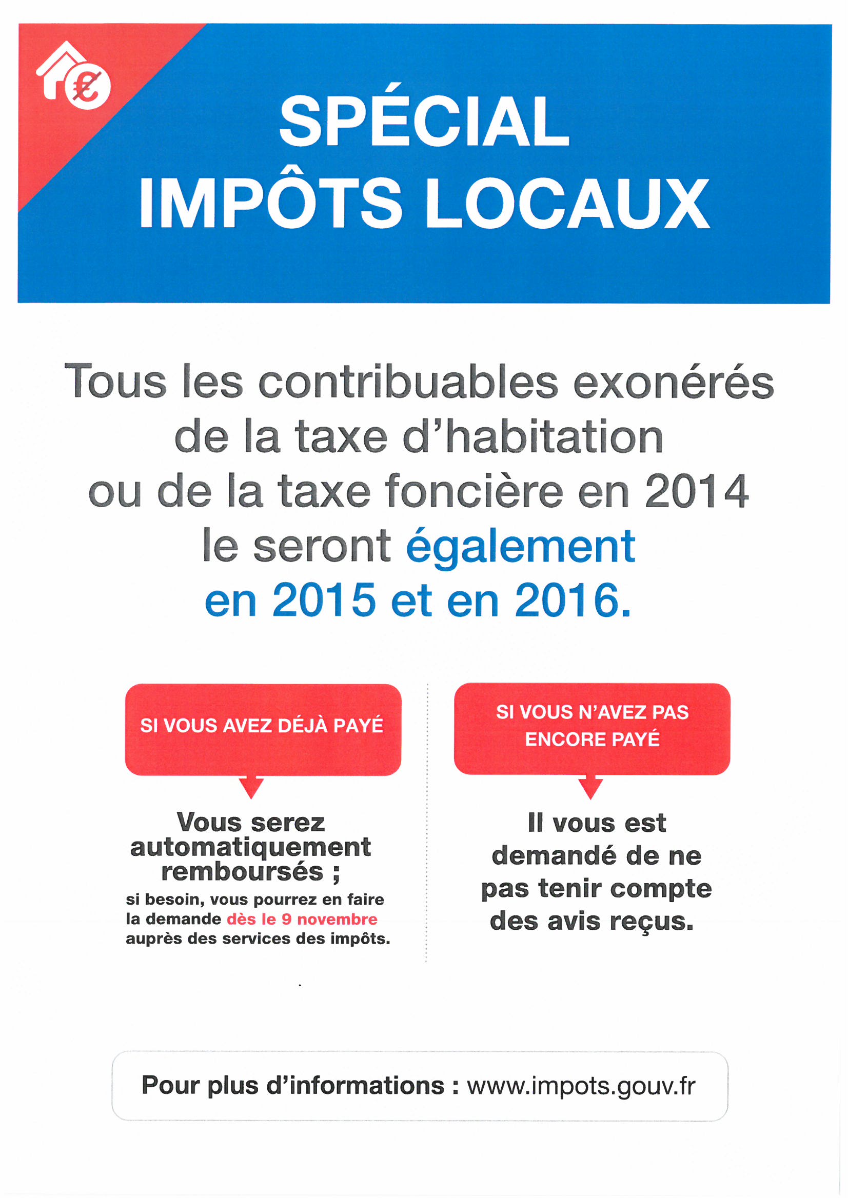 Spécial impôts locaux