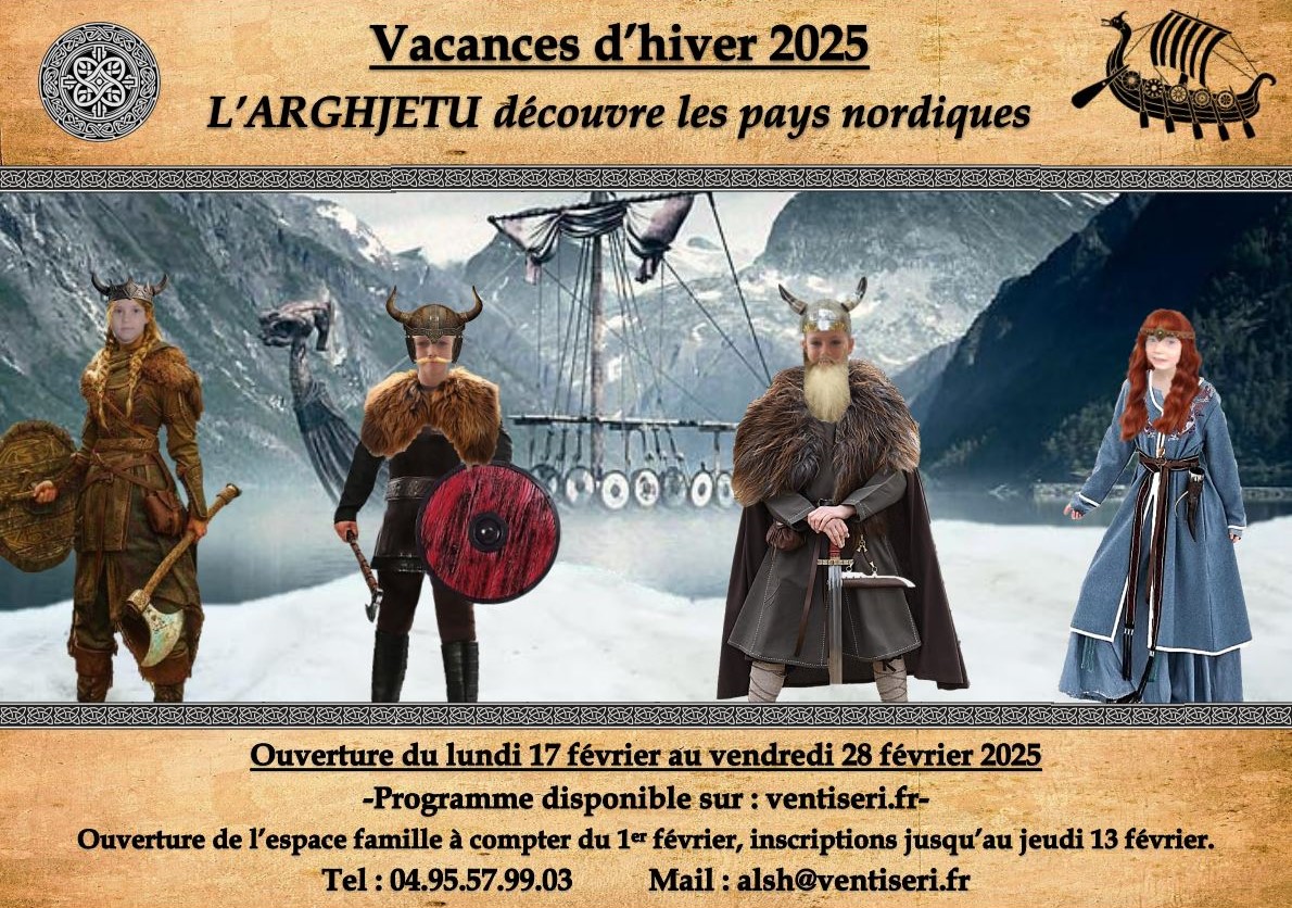 ALSH L'ARGHJETU : Hiver 2025 ALSH L'ARGHJETU : Hiver 2025