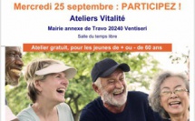 Ateliers "vitalité" et "bien être par la sophrologie"