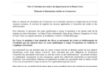 Eléments d’information relatifs au Coronavirus