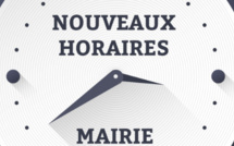 Nouveaux horaires de la mairie