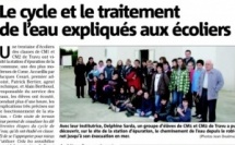  Le cycle et le traitement de l'eau expliqués aux écoliers
