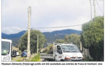 Plainte après des tirs sur 23 lampadaires un soir d'élection