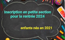Inscription en petite section pour la rentrée 2024