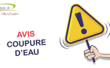Avis de coupure d'eau