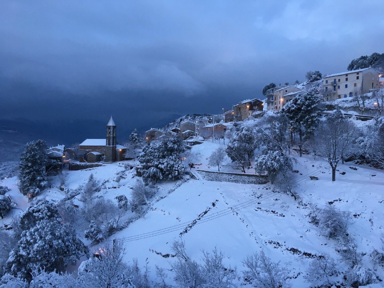 Ventiseri sous la neige